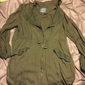 Vanity lace utility jacket